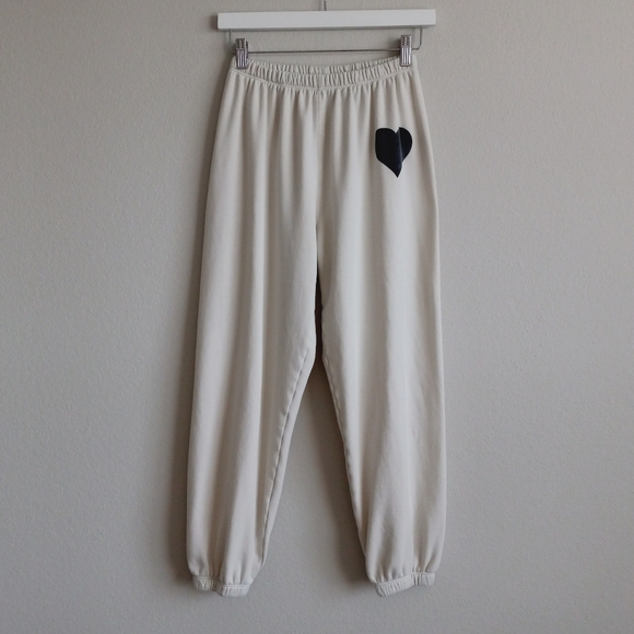 SPRWMN Vintage White Heart Sweatpants S - Picture 16 of 16
